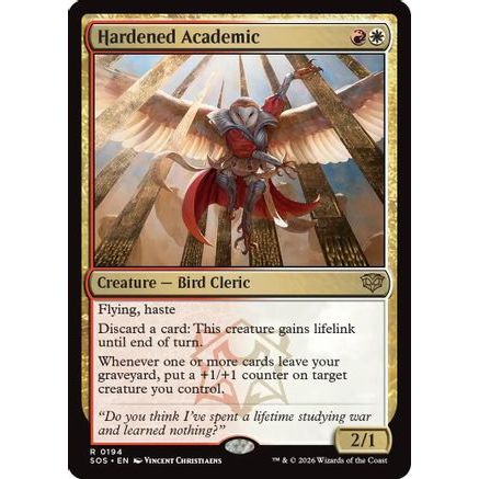 Hardened Academic (SOS-194) - Secrets of Strixhaven Foil