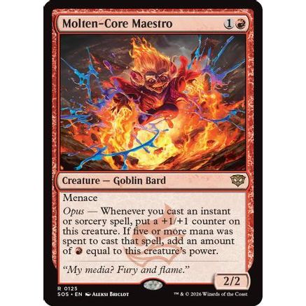 Molten-Core Maestro (SOS-125) - Secrets of Strixhaven Foil