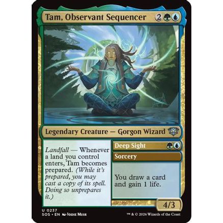 Tam, Observant Sequencer (SOS-237) - Secrets of Strixhaven Foil