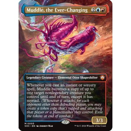 Muddle, the Ever-Changing (Borderless) (SOC-005) - Commander: Secrets of Strixhaven Foil