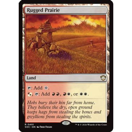 Rugged Prairie (SOC-401) - Commander: Secrets of Strixhaven