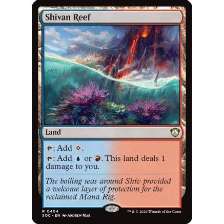 Shivan Reef (SOC-404) - Commander: Secrets of Strixhaven