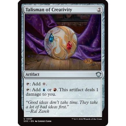 Talisman of Creativity (SOC-357) - Commander: Secrets of Strixhaven