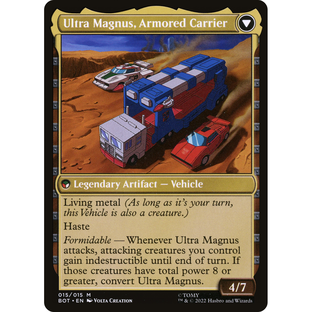Ultra Magnus, Tactician (BOT-015) - Transformers: (convertdfc) Foil