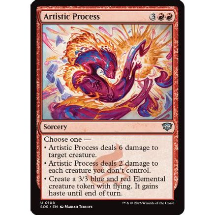 Artistic Process (SOS-108) - Secrets of Strixhaven Foil