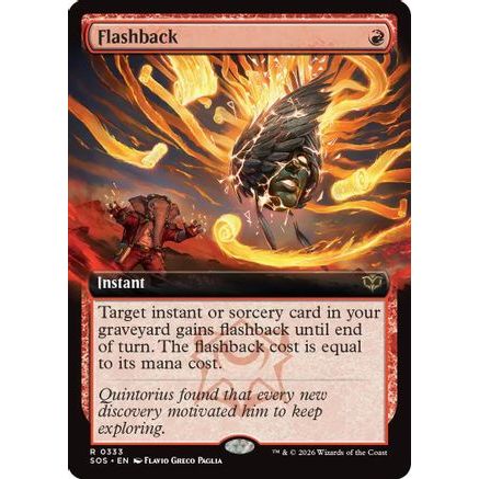 Flashback (Extended Art) (SOS-333) - Secrets of Strixhaven
