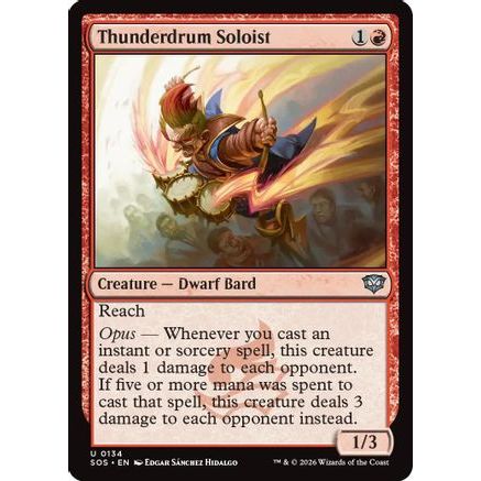 Thunderdrum Soloist (SOS-134) - Secrets of Strixhaven