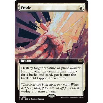 Erode (Extended Art) (SOS-310) - Secrets of Strixhaven