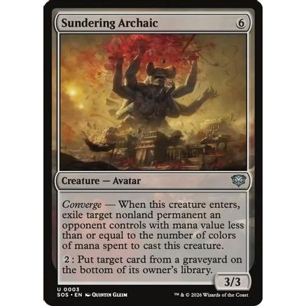 Sundering Archaic (SOS-003) - Secrets of Strixhaven