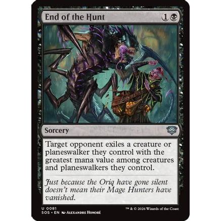 End of the Hunt (SOS-081) - Secrets of Strixhaven