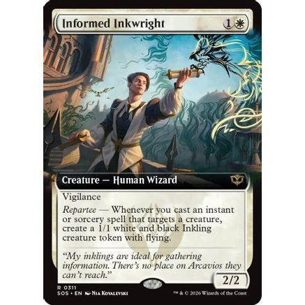 Informed Inkwright (Extended Art) (SOS-311) - Secrets of Strixhaven