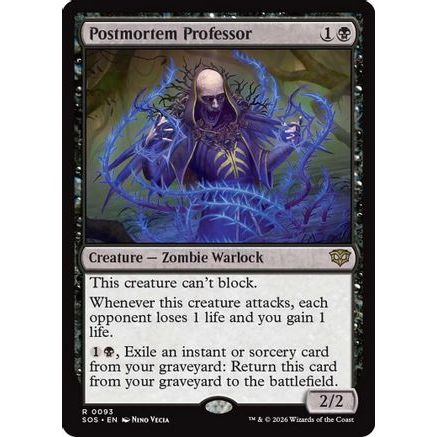 Postmortem Professor (SOS-093) - Secrets of Strixhaven Foil
