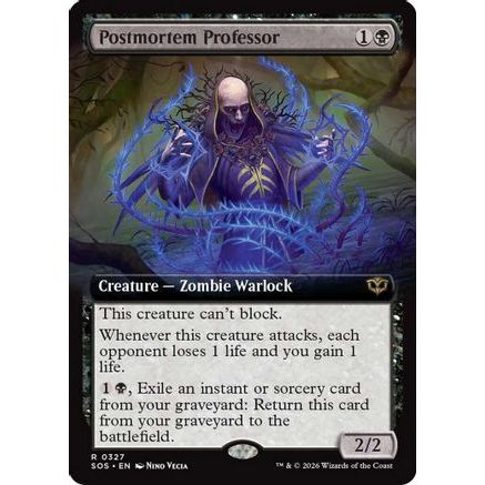 Postmortem Professor (Extended Art) (SOS-327) - Secrets of Strixhaven