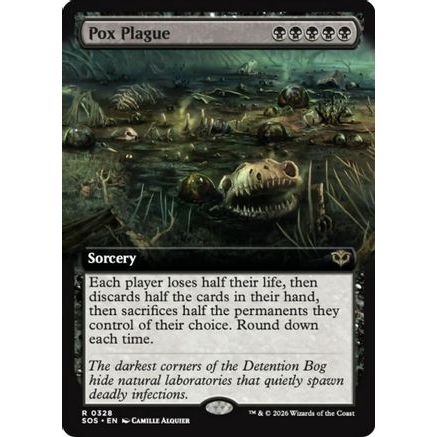 Pox Plague (Extended Art) (SOS-328) - Secrets of Strixhaven Foil