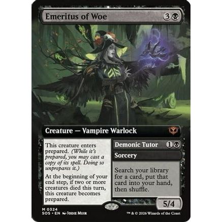 Emeritus of Woe (Extended Art) (SOS-324) - Secrets of Strixhaven