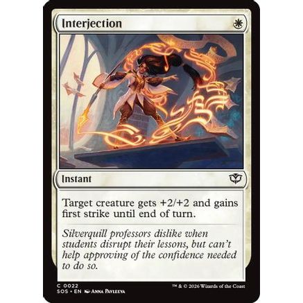 Interjection (SOS-022) - Secrets of Strixhaven
