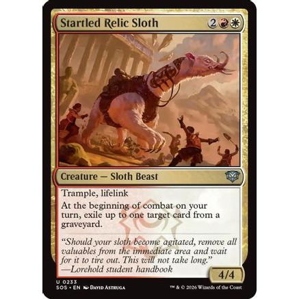 Startled Relic Sloth (SOS-233) - Secrets of Strixhaven