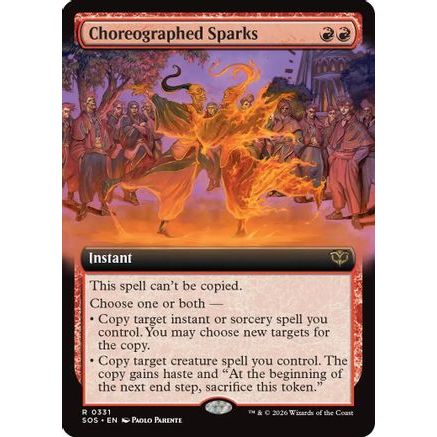 Choreographed Sparks (Extended Art) (SOS-331) - Secrets of Strixhaven Foil