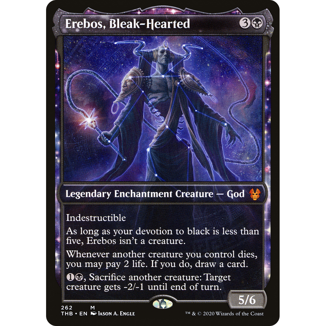 Erebos, Bleak-Hearted (Showcase) (THB-262) - Theros Beyond Death: (enchantment, Showcase)