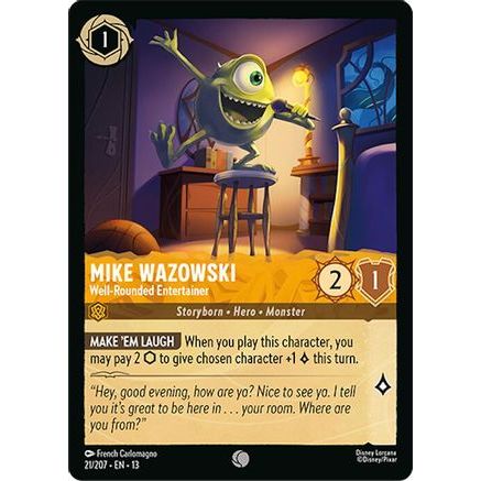 Mike Wazowski - Well-Rounded Entertainer (21/207) - Attack of the Vine Cold Foil
