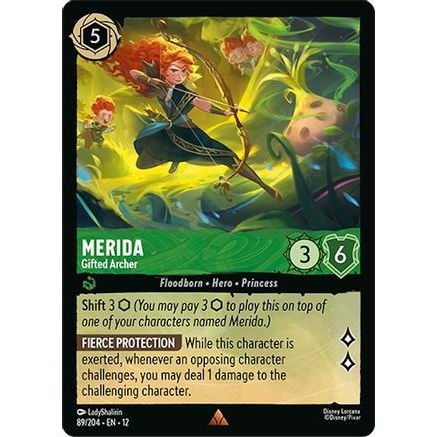 Merida - Gifted Archer (89/204) - Wilds Unknown Cold Foil