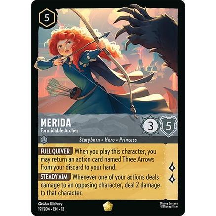Merida - Formidable Archer (191/204) - Wilds Unknown Cold Foil