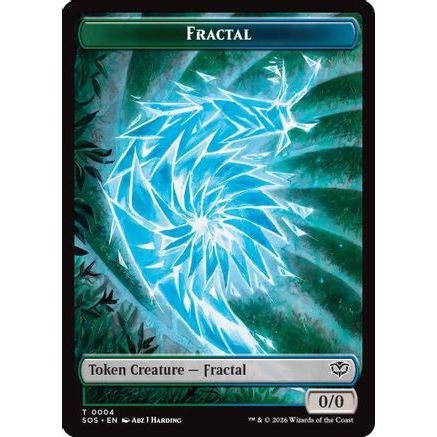 Fractal (0004) // Pest (0008) Double-Sided Token (SOS-4 // 8) - Secrets of Strixhaven