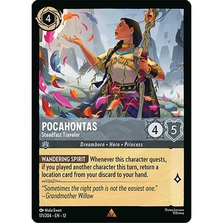 Pocahontas - Steadfast Traveler (171/204) - Wilds Unknown Cold Foil