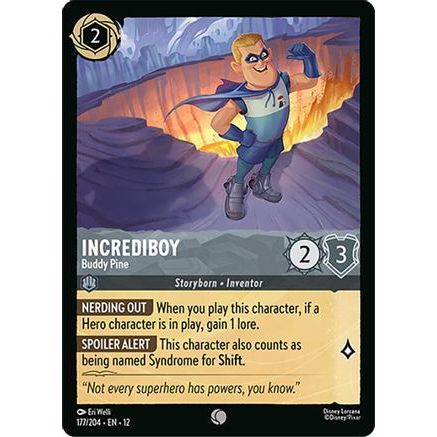 Incrediboy - Buddy Pine (177/204) - Wilds Unknown Cold Foil
