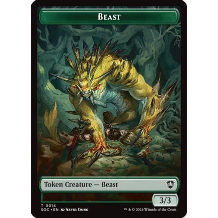 Beast // Primo, The Indivisible Double-Sided Token (SOC-14 // 24) - Commander: Secrets of Strixhaven Foil