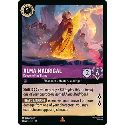Alma Madrigal - Keeper of the Flame (58/204) - Wilds Unknown Cold Foil