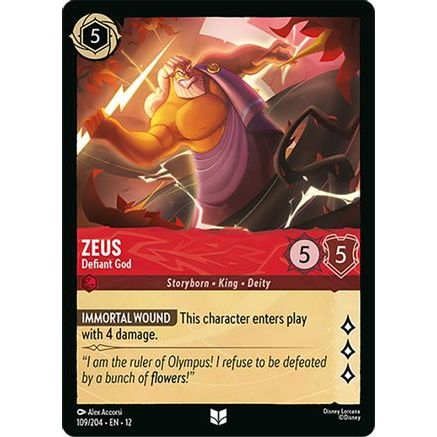 Zeus - Defiant God (109/204) - Wilds Unknown Cold Foil