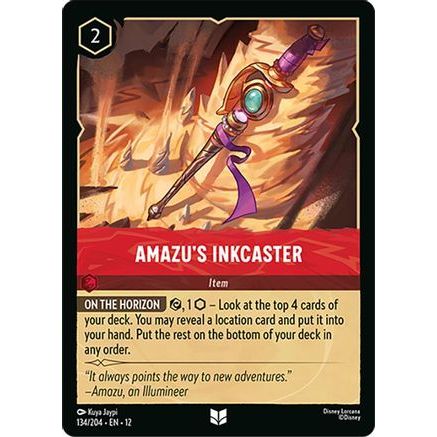 Amazu's Inkcaster (134/204) - Wilds Unknown Cold Foil