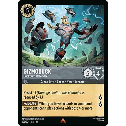Gizmoduck - Duckburg Defender (193/204) - Wilds Unknown Cold Foil