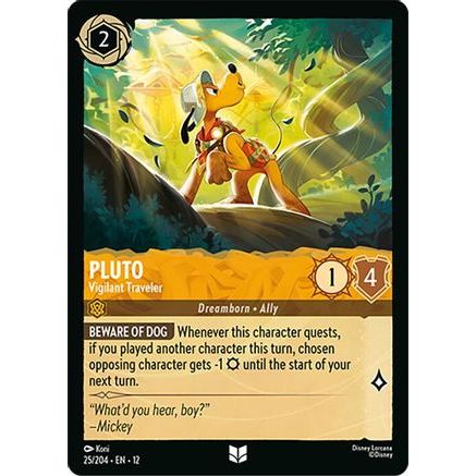 Pluto - Vigilant Traveler (25/204) - Wilds Unknown Cold Foil