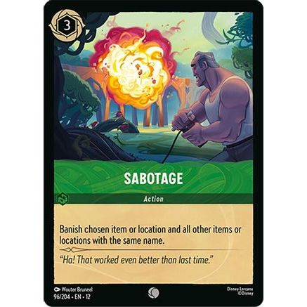 Sabotage (96/204) - Wilds Unknown
