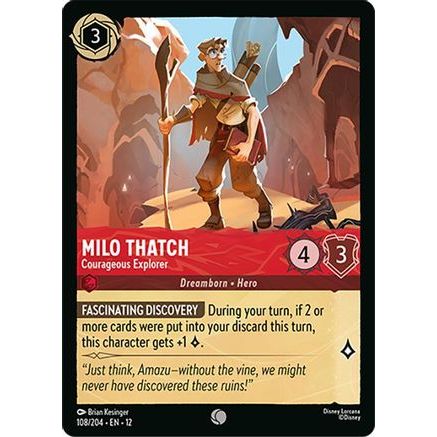 Milo Thatch - Courageous Explorer (108/204) - Wilds Unknown