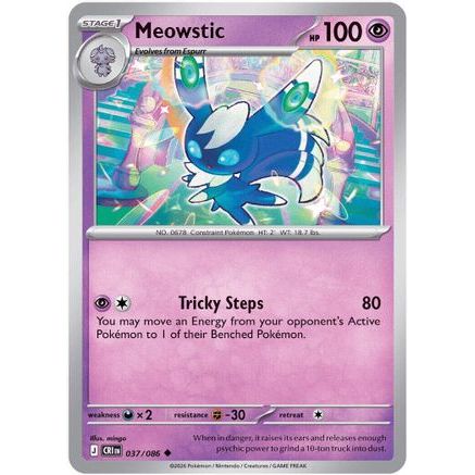 Meowstic 37 - ME04 Chaos Rising Reverse Holofoil