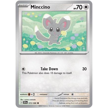 Minccino 72 - ME04 Chaos Rising Reverse Holofoil