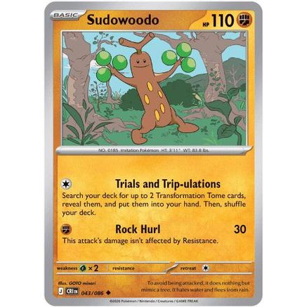 Sudowoodo 43 - ME04 Chaos Rising Reverse Holofoil