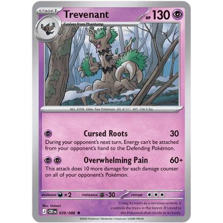 Trevenant 39 - ME04 Chaos Rising Holofoil
