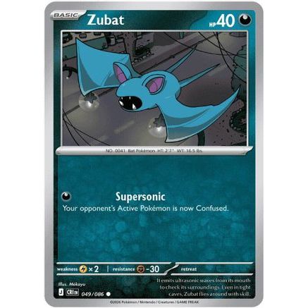 Zubat 49 - ME04 Chaos Rising Reverse Holofoil