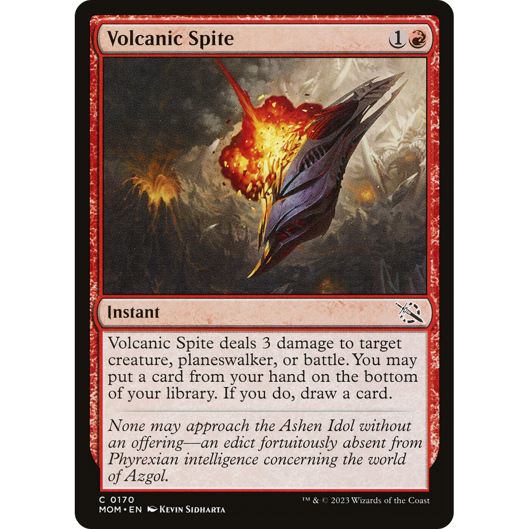 Volcanic Spite (MOM-170) - March of the Machine Foil