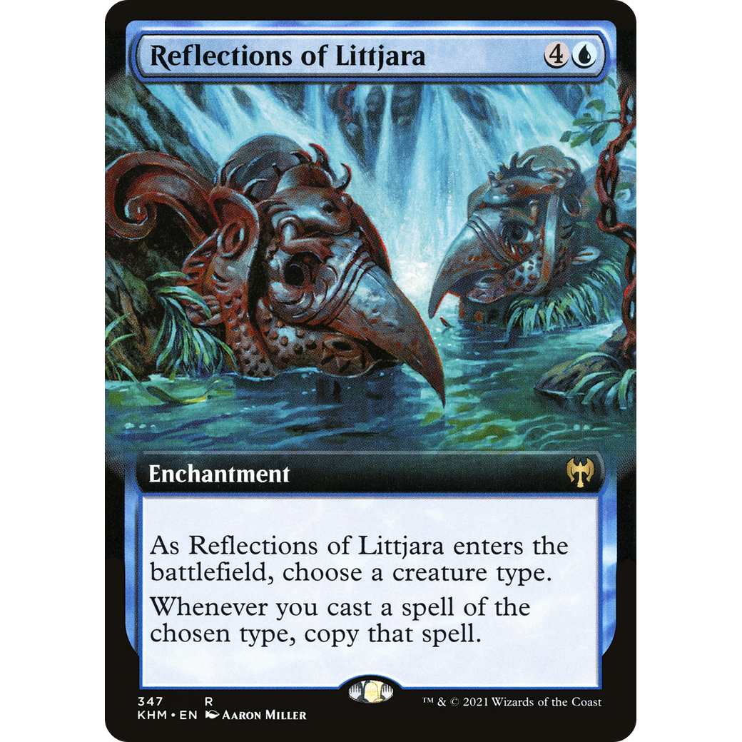 Reflections of Littjara (Extended Art) (KHM-347) - Kaldheim: (Extended Art)