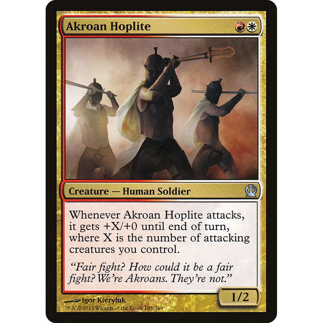 Akroan Hoplite (THS-185) - Theros Foil