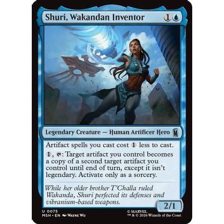 Shuri, Wakandan Inventor (MSH-075) - Marvel Super Heroes Foil