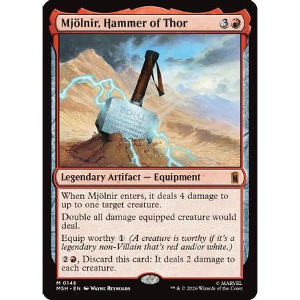 Mjolnir, Hammer of Thor (MSH-146) - Marvel Super Heroes Foil