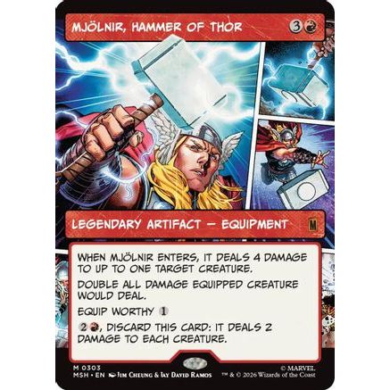 Mjolnir, Hammer of Thor (Borderless) (0303) (MSH-303) - Marvel Super Heroes