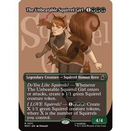 The Unbeatable Squirrel Girl (Borderless) (MSH-371) - Marvel Super Heroes Foil