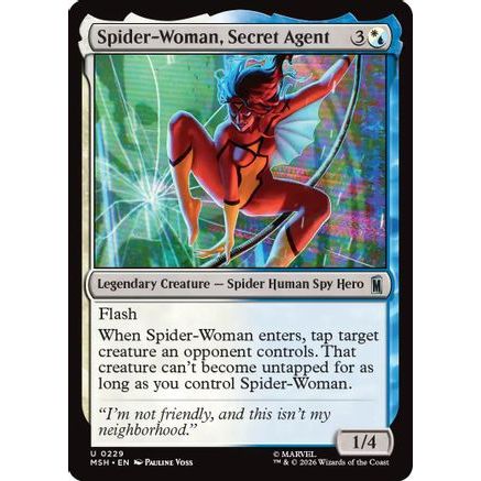 Spider-Woman, Secret Agent (MSH-229) - Marvel Super Heroes Foil